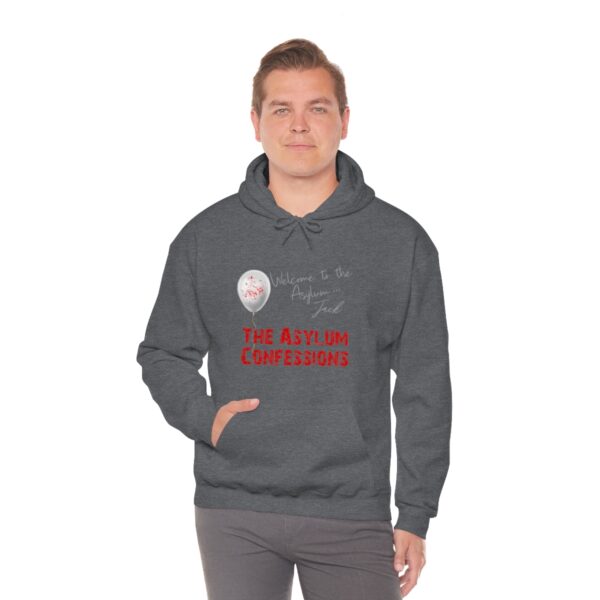 Welcome to the Asylum... Hooded Sweatshirt - Image 15
